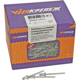 Вытяжная оцинкованная заклёпка VIPкрепеж 233 шт 39304 VIPS 