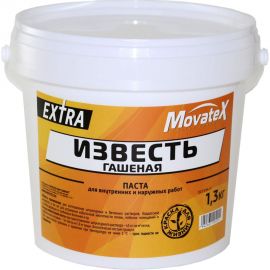 Гашеная известь Movatex EXTRA 1.3 кг Н00058 