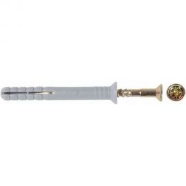 Дюбель-гвоздь 6х80 потайная манжета, нейлон 100шт - ведро Tech-Krep 101334 