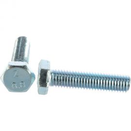 Болт Tech-Krep DIN933 с шестигранной головкой, оцинкованный М12х50 2 шт - пакет 126529 