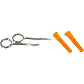 Шуруп с кольцом Tech-Krep 4х40 с универсальным дюбелем 6х36 2 шт - пакет 114040 