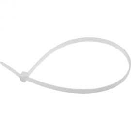 Нейлоновая хомут-стяжка с тройным замком REXANT 200x3,6 мм, белая, упаковка 100 шт. 67-0200 
