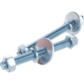 Шпилька ЕВРОПАРТНЕР DIN976, М12x120, в комплекте гайки DIN934, шайбы DIN 9021 и DIN127, 2 шт. 12 0628 3 