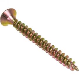 Саморез по дереву КРЕП-КОМП желтый цинк POZY 4,5х45 500шт жд4545ф 