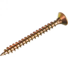 Шуруп Качественный КРЕПЕЖ желтый цинк 4,0x40, 150 шт. 0300463 КЧ 