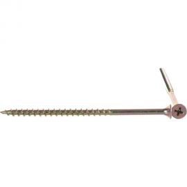 Саморезы с потайной головкой и крупным шагом МТК желтый цинк. 1 кг, 4,8 х 90 113107 