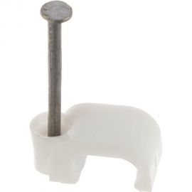 Плоская скоба для кабеля Невский Крепеж Б8 мм 50 шт. 800454 