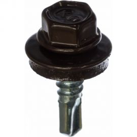 Кровельный саморез Kenner 4,8х19 RAL8017 темно-коричневый 300шт ск48198017ф 