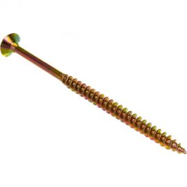 Универсальный саморез по дереву КрепСтройГрупп 5х90 желтый цинк, 100 шт. 145452 