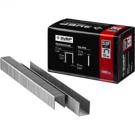 Скобы особотвердые тип 53F ПРОФЕССИОНАЛ (5000 шт; 13 мм) ЗУБР 31950-13 