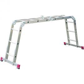 Шарнирная универсальная стремянка-трансформер 4х3 Krause Corda 085009 