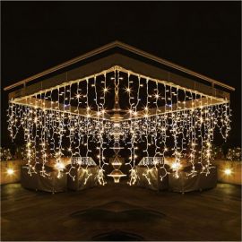 Новогодняя гирлянда занавес Eurosvet 200-101 белый a044057 