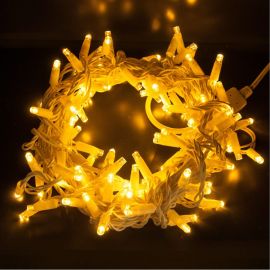 Новогодняя гирлянда Eurosvet 400-101 нить теплый белый с эффектом мерцания a044073 