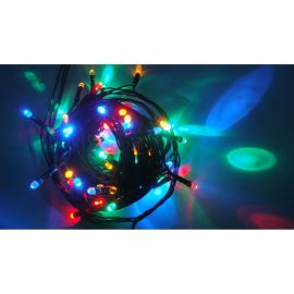 Электрогирлянда Светодиоды MOROZCO 5,9м.+3м. провод, 60л, 8ф, многоцветная Э74480094 