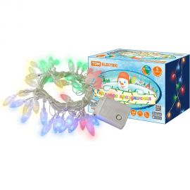 Светодиодная гирлянда TDM Шишки, 50 LED, 5м, 8 режимов, многоцветная, 250 В SQ0361-0050 