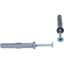 Дюбель-гвоздь Tech-Krep 6х40 потайная манжета, полипропилен 16 шт - пакет 102943 