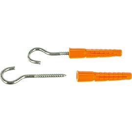 Шуруп с полукольцом Tech-Krep 5х40 с универсальным дюбелем 8,0х51 2 шт - пакет 114329 