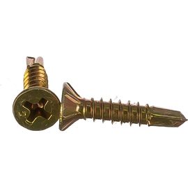 Оконные саморезы с буром 3.9х19, 500шт желтые - ведро Tech-Krep 116807 