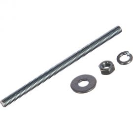 Шпилька DIN976 М6x100 ЕВРОПАРТНЕР в комплекте гайки DIN934 шайбы DIN 9021 и DIN127 2 шт. 12 0603 2 