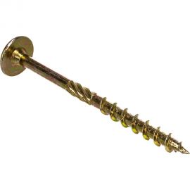 Универсальный саморез ГОСКРЕП конструкц. 6,0 x 80 желт., пресс шайба TX30 8 шт 14-0016780 