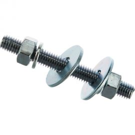 Шпилька ЕВРОПАРТНЕР DIN976, М12x100, в комплекте гайки DIN934, шайбы DIN 9021 и DIN127, 2 шт. 12 0627 2 