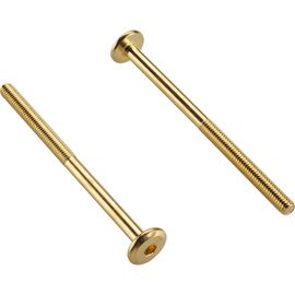 Мебельный винт с плоской головкой ЕВРОПАРТНЕР латунированный М6х90, 14 шт. 6 1804 2 