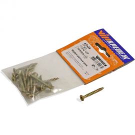 Шуруп VIPкрепеж желтый цинк 4,0х35 17шт 11342 VIP 