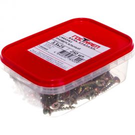 Универсальный саморез Госкреп дерево/ДСП/OSB, 3.5х25 мм, 250 шт., пластиковый контейнер, 280 мл 1-0022620 