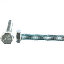 Болт DIN 933 с шестигранной головкой, оцинкованный М10х60, 10шт - коробка Tech-Krep 105218 