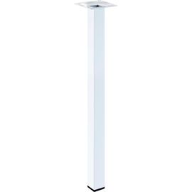 Ножка Tech-Krep 25х25х400 квадратная, нерегулируемая, белая - накладка 151260 