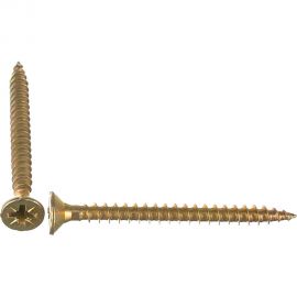 Универсальный саморез по дереву КрепСтройГрупп 4,5х50 желтый цинк, 150 шт. 145426 