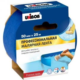 Малярная лента UNIBOB профи 50 мм х 25 м 134850 