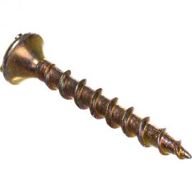 Саморезы с потайной головкой и крупным шагом МТК желтый цинк 1 кг, 3,5x32 113069 