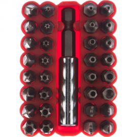 Набор вставок с держателем, в боксе 1/4 DR 33шт JTC 5364 