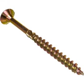 Шуруп Rusconnect CS 04560 с/нарез. д/дерева, потай, 4,5х60, 200 шт. Желтый цинк 314560 