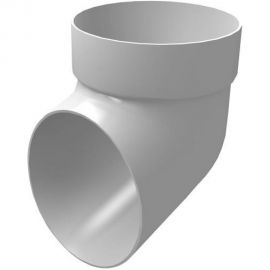 Сливное колено GrandLine ПВХ, белое 