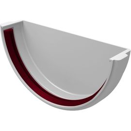 Заглушка желоба GrandLine универсальная, ПВХ, белая 