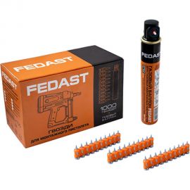 Гвозди с кованым наконечником FEDAST Bullet point 3x25 мм для монтажного пистолета fd3025mgbpfc 