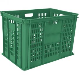 Перфорированный зеленый ящик Тара.ру п/э 600х400х410 6956 