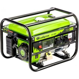 Бензиновый генератор 3,2 кВт, 230В, 4-х такт., 15 л, ручной стартер СИБРТЕХ БС-3500 94544 