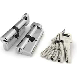 Цилиндровый механизм с вертушкой Fuaro R602/90 mm /45+10+35/ CP хром 5 кл. 32353 