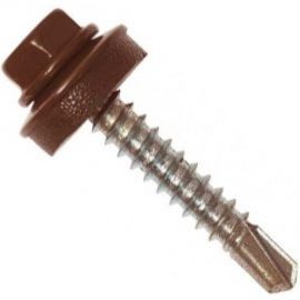 Кровельный саморез по металлу Daxmer 4,8х19 RAL 8017 400шт 10429 