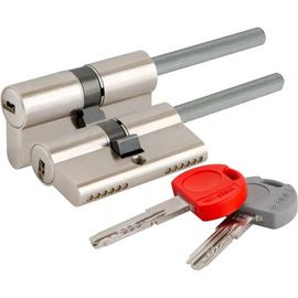 Цилиндровый механизм под вертушку CISA дл. шток ASIX PRO OE307-12.12 70 мм/35+10+25, НИКЕЛЬ 31185 