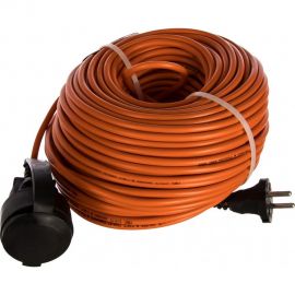 Удлинитель шнур Gigant б/з ПВС 2х0,75 6A 50м IP 44 PE-017 (Россия) 