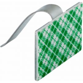 Самоклеющиеся металлические площадки REXANT с клипсой под шлейф ПКШМ 30x20 мм, упаковка 100 шт. 07-2430 