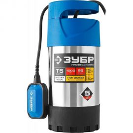 Погружной дренажный насос для чистой воды ЗУБР ПРОФЕССИОНАЛ НПЧ-Т5-1000-С 
