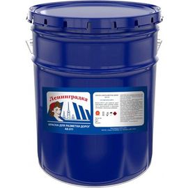 Краска для дорожной разметки Ленинградка АК-511 25 кг, черный УТ000006293 