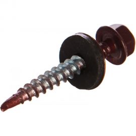 Кровельный саморез Саморезик 4,8х38(35) RAL3005 RR28 красное вино 250шт SKRAL3005-4,8х38 -250 