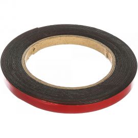 Клейкая лента на вспененной основе MATRIX усиленная, двусторонняя, черная, 9 мм х 5 89082 