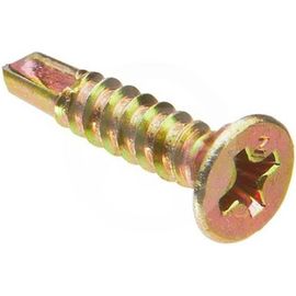 Оконный саморез со сверлом Kenner Жёлтый цинк под автомат 3,9х35 Kn 500шт сжс3935ф 